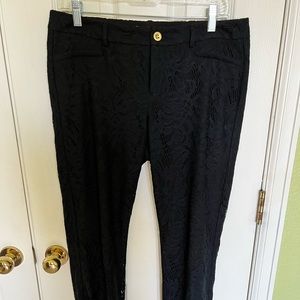 GOING TO GOODWILL 12/4 - BUY NOW! Lilly Pulitzer black lace pants size 8